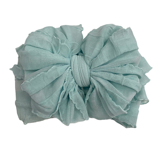 Seafoam Ruffled Headband