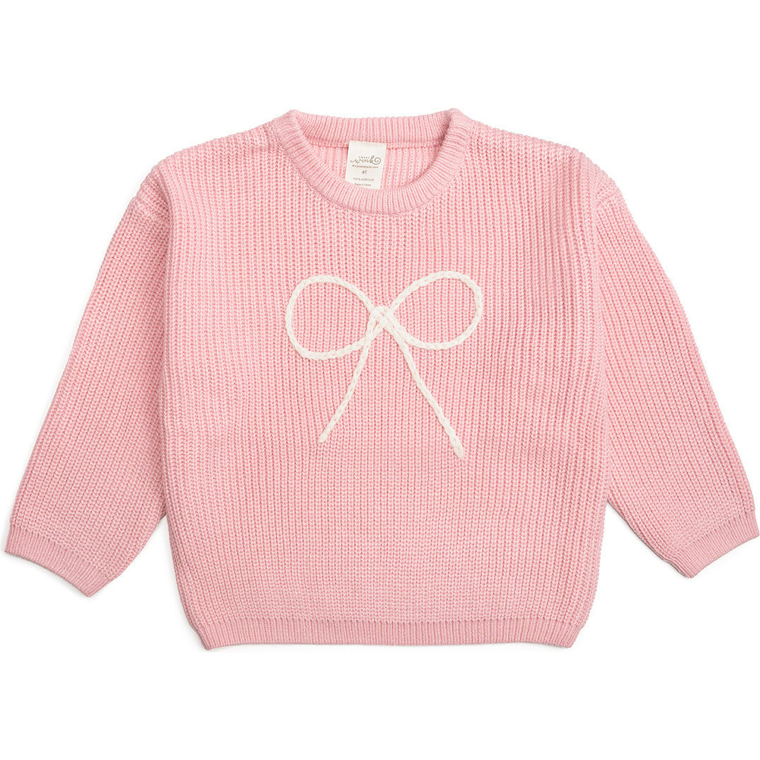 Bow Yarn Knit Sweater