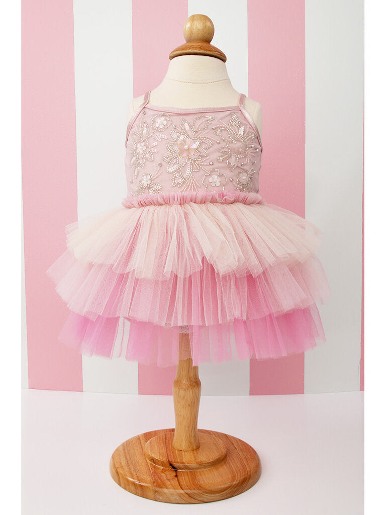 Baby Pink Fleur Dress- Blush/Candy Pink