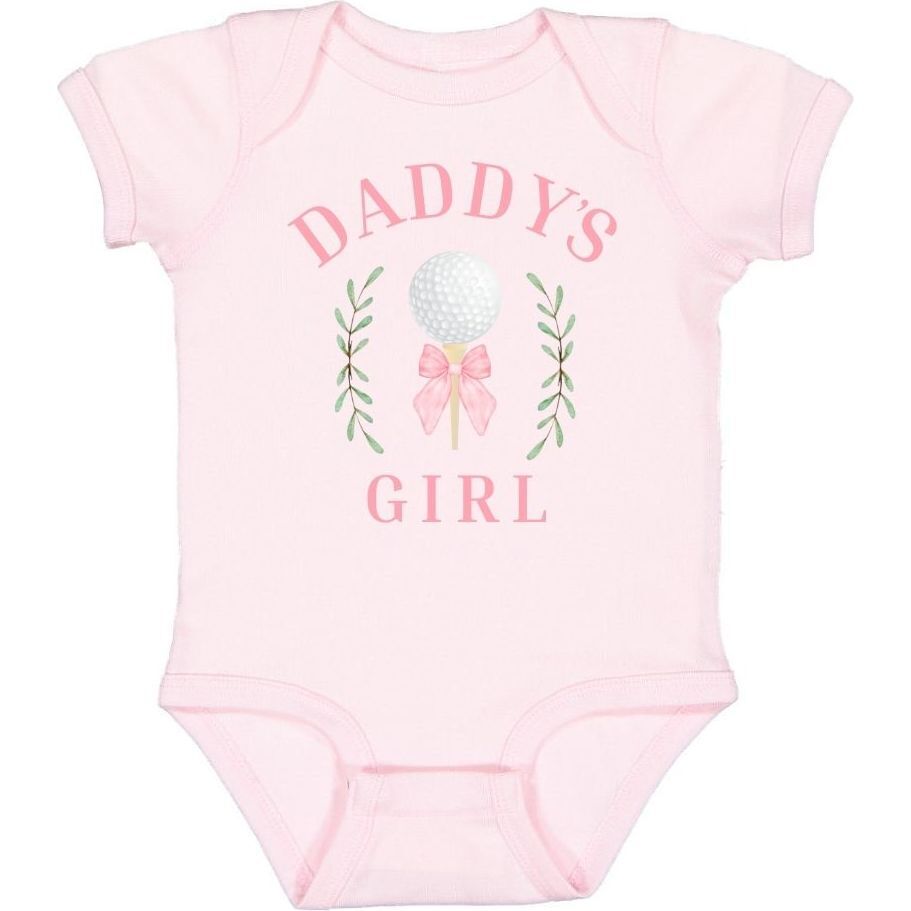 Daddy's Golf Girl Short Sleeve Bodysuit - Ballet