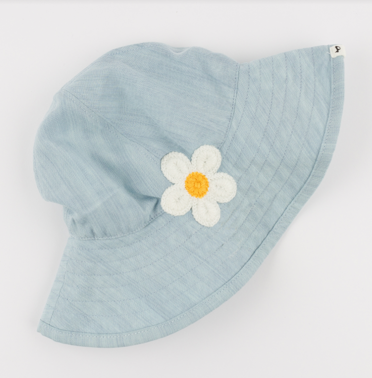 Daisy Lyocell Denim Sunhat-Light Wash