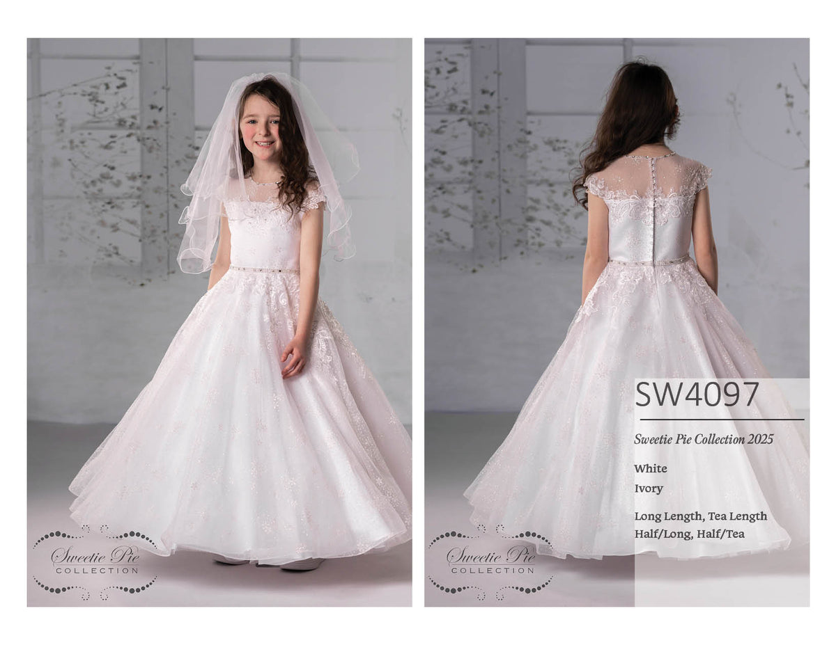 White Communion Dress #4097