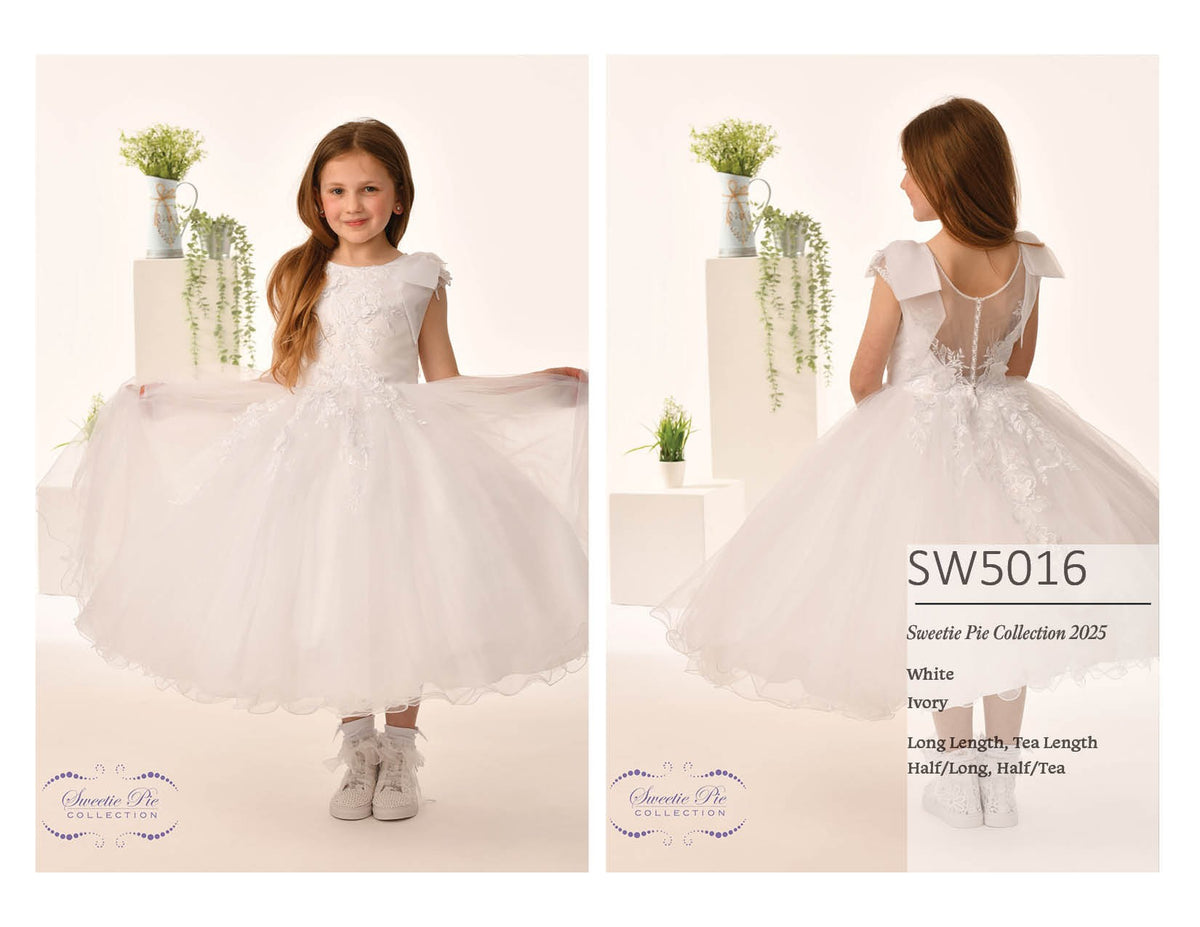 White Communion Dress #5016