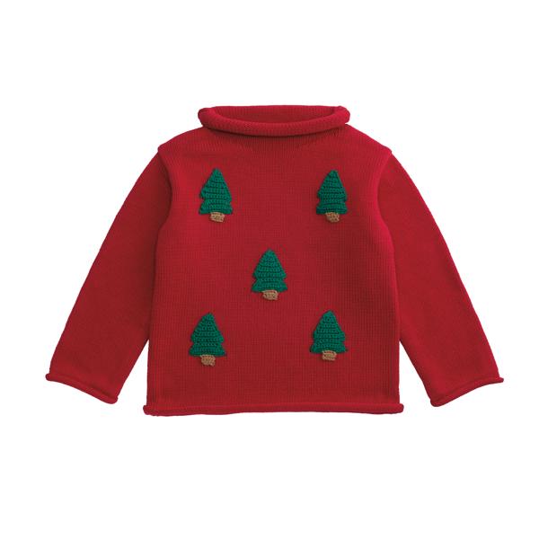 Crochet Tree Rollneck Sweater