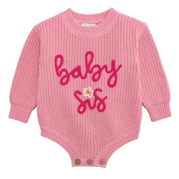 Pink Baby Sis Sweater Bubble