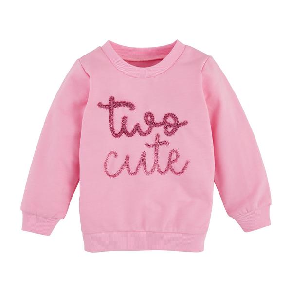 Girls "Two Cute" Sweatshirt