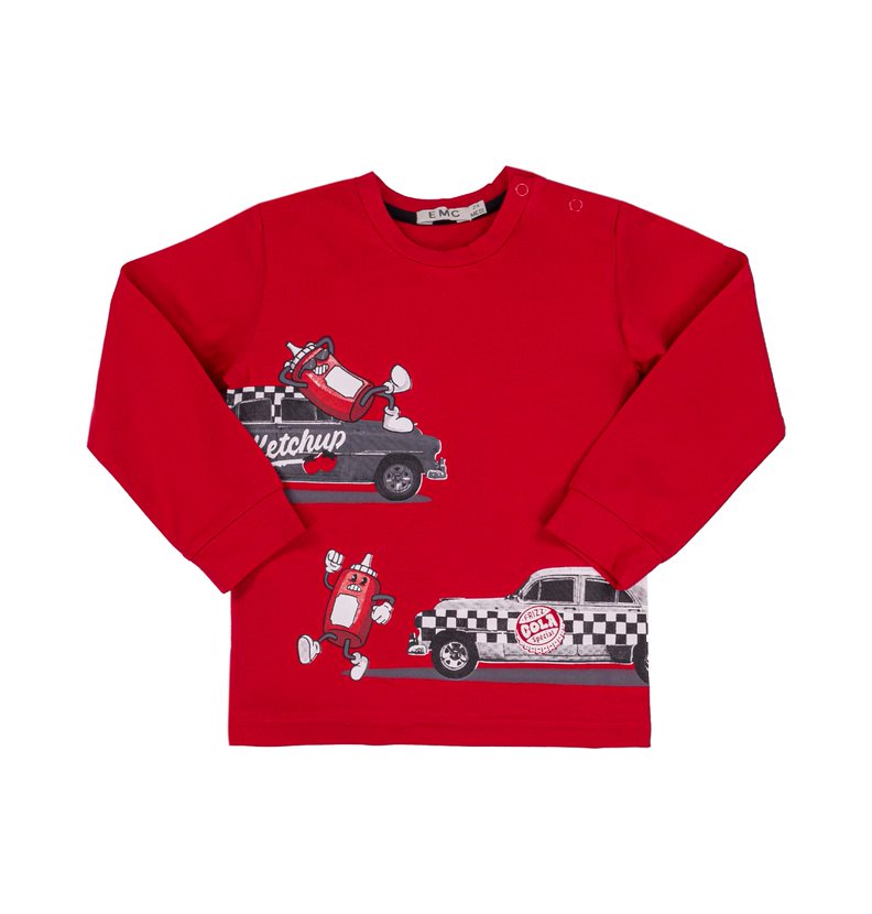 Red LS Top w/Ketchup & Cars