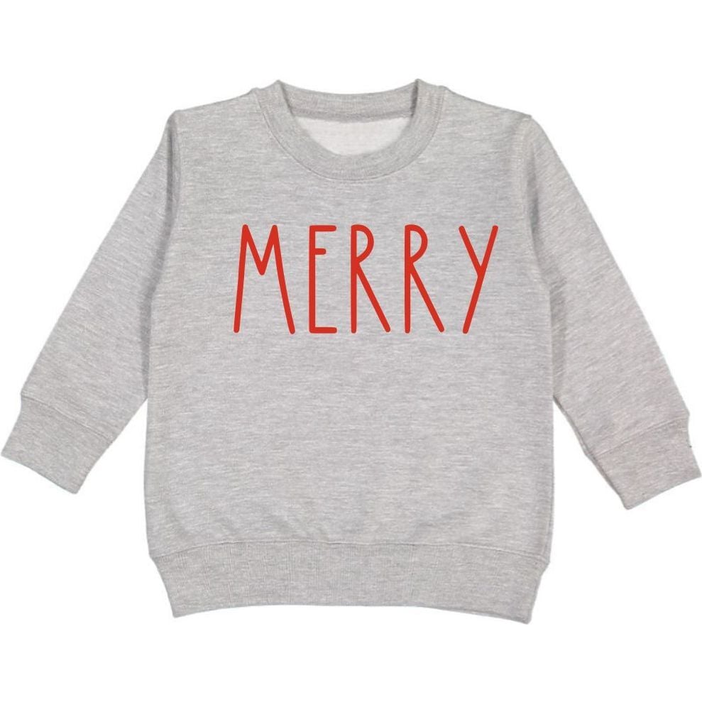 Merry Doodle L/S Sweatshirt - Gray