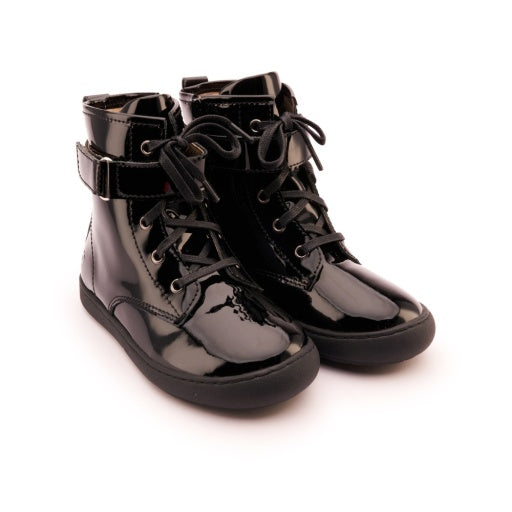 Black Patent Leather Chez Boot #9015